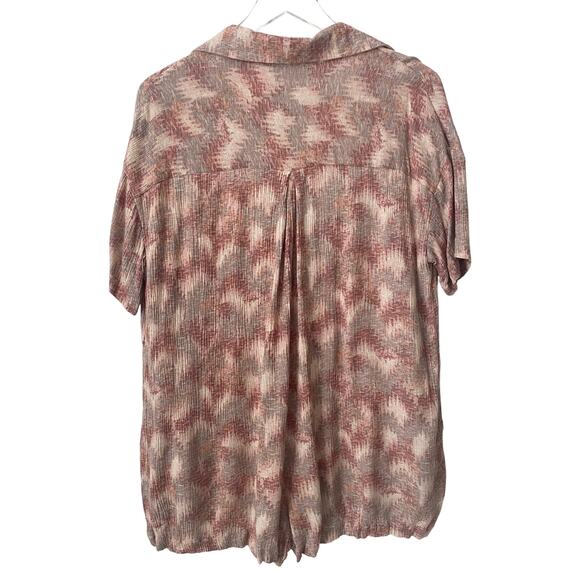 ILLA ILLA BUTTON DOWN ABSTRACT ROMPER SIZE SMALL - Picture 3 of 6